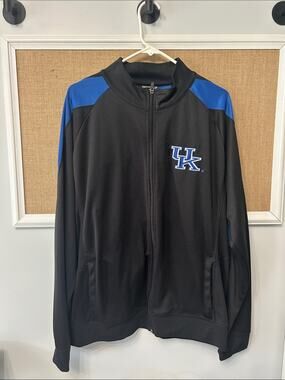 Stadium Athletics Black & Blue Full-Zip Performance Jacket